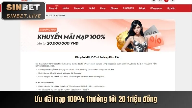 Hoàn trả không giới hạn acb888